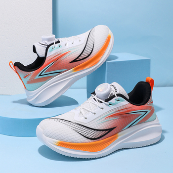 Независима станция за доставка, младежки летящи тъкани, ротационна катарама, момчета и момичета, маратонки за трансграничен износ