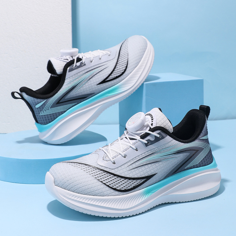 Независима станция за доставка, младежки летящи тъкани, ротационна катарама, момчета и момичета, маратонки за трансграничен износ