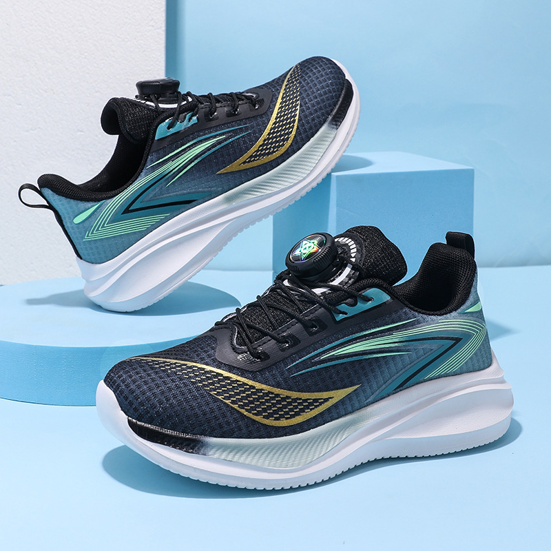 Независима станция за доставка, младежки летящи тъкани, ротационна катарама, момчета и момичета, маратонки за трансграничен износ