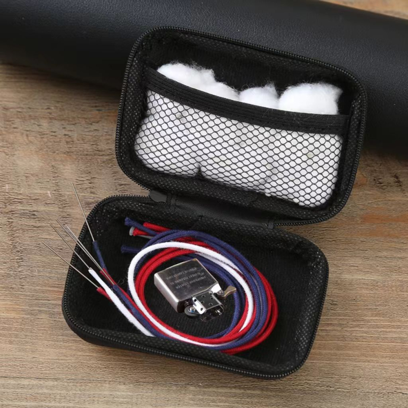 Užsienio prekybos tiekimo žiebtuvėlių priedų pakuotė Žibalo žiebtuvėlio įdėklas Medvilninis šerdis Paviršius arba dovanų pakuotė Užsienio prekybos žiebtuvėlių priedų pakuotė