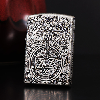 ZORRO žibalinis žiebtuvėlis senovinis sidabrinis angelas sargas vyrams kūrybinga gimtadienio dovana didmeninė prekyba