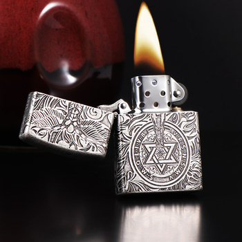 ZORRO žibalinis žiebtuvėlis senovinis sidabrinis angelas sargas vyrams kūrybinga gimtadienio dovana didmeninė prekyba