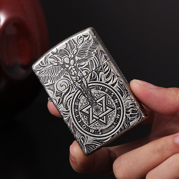 ZORRO žibalinis žiebtuvėlis senovinis sidabrinis angelas sargas vyrams kūrybinga gimtadienio dovana didmeninė prekyba