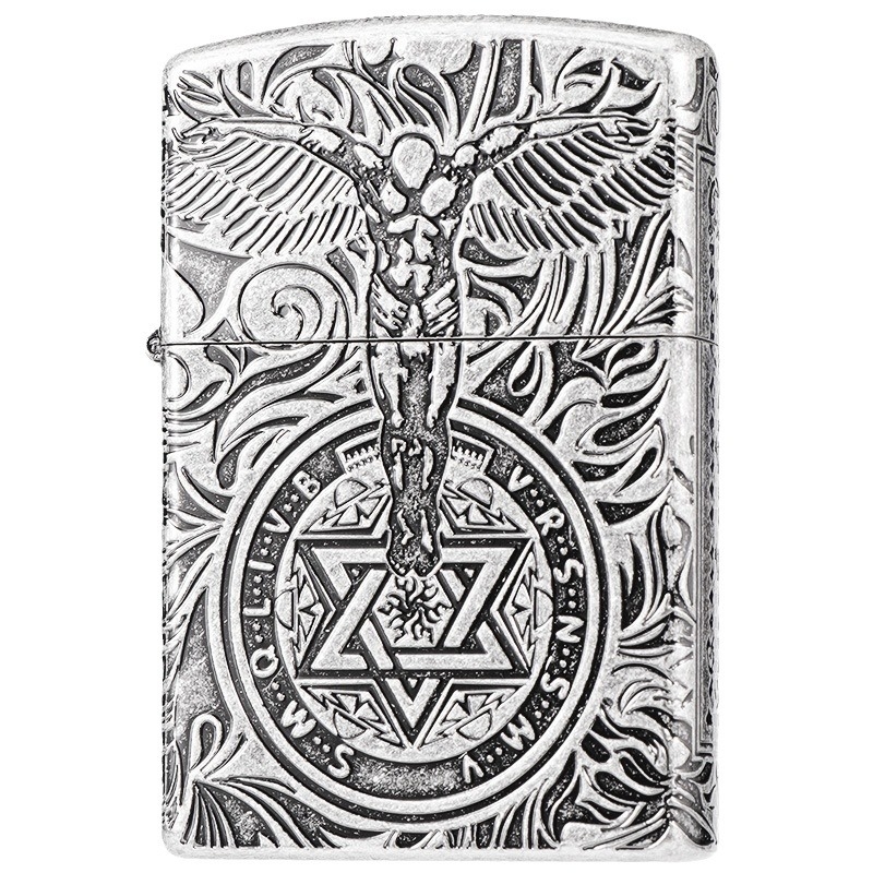 ZORRO žibalinis žiebtuvėlis senovinis sidabrinis angelas sargas vyrams kūrybinga gimtadienio dovana didmeninė prekyba