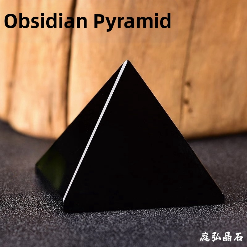 Доставка от първа ръка на едро, обзавеждане от естествен обсидиан, пирамида, обработка на суров камък, черна кристална кула, обзавеждане за дома