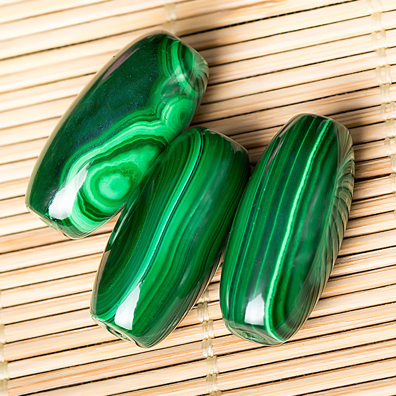 Естествени неоптимизирани малахитови мъниста, дълги мъниста, топ мъниста, мъниста за талия, аксесоари за игра на Кинг Конг Уен, колие от 108 мъниста