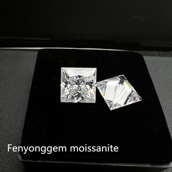 Голям размер, специална форма, принцесен квадрат [5A] 0.6-10 каратов моисанит, директно от фабриката в Учжоу с код на талията GRA