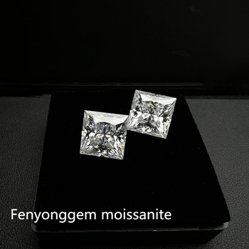 Голям размер, специална форма, принцесен квадрат [5A] 0.6-10 каратов моисанит, директно от фабриката в Учжоу с код на талията GRA