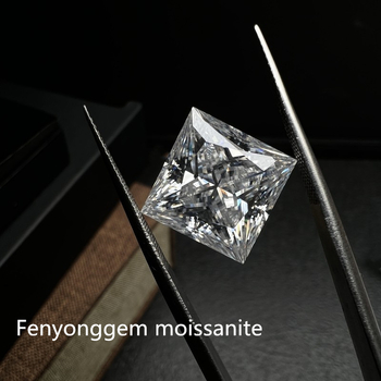 Голям размер, специална форма, принцесен квадрат [5A] 0.6-10 каратов моисанит, директно от фабриката в Учжоу с код на талията GRA