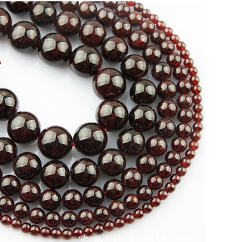 Natūralūs granato palaidi karoliukai, „pasidaryk pats“ papuošalų aksesuarai, apvalių karoliukų apyrankė, pusiau apdirbta, viso dydžio, didmeninė prekyba vietoje