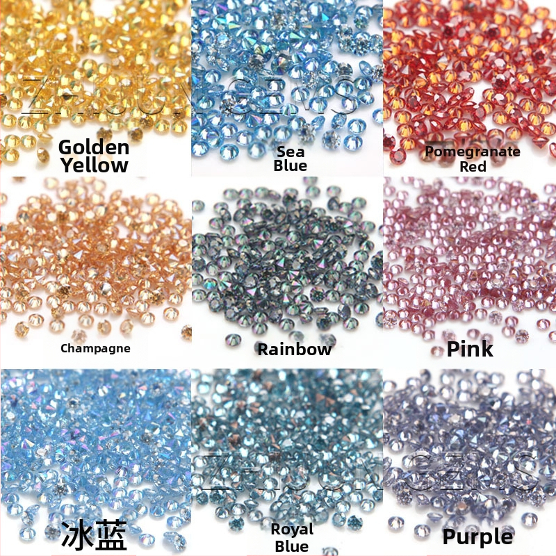 Цветен кръгъл мозански гол камък, цвят малък камък 1.0-2.9 мм, златисто шампанско розово, мозански гол камък на едро