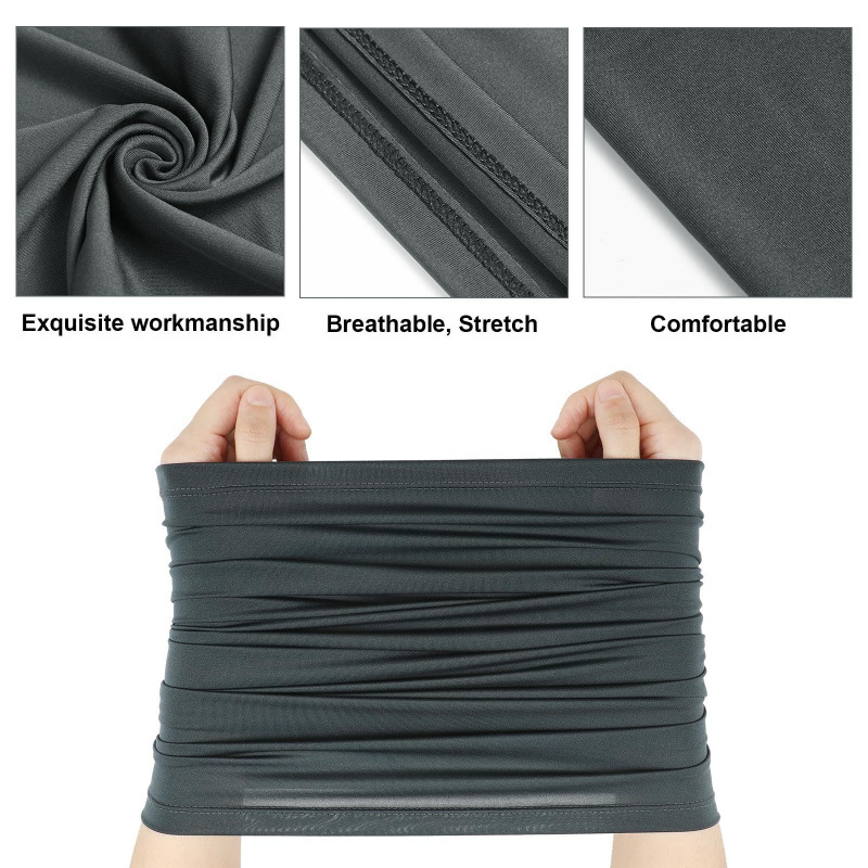 Vyrams ir moterims skirtas lauko vienspalvis kaklo komplektas vasarinis apsaugos nuo saulės ledo šilko gobtuvas lauko žvejybai stebuklingas veido rankšluosčių kaukė, patogi ir kvėpuojanti