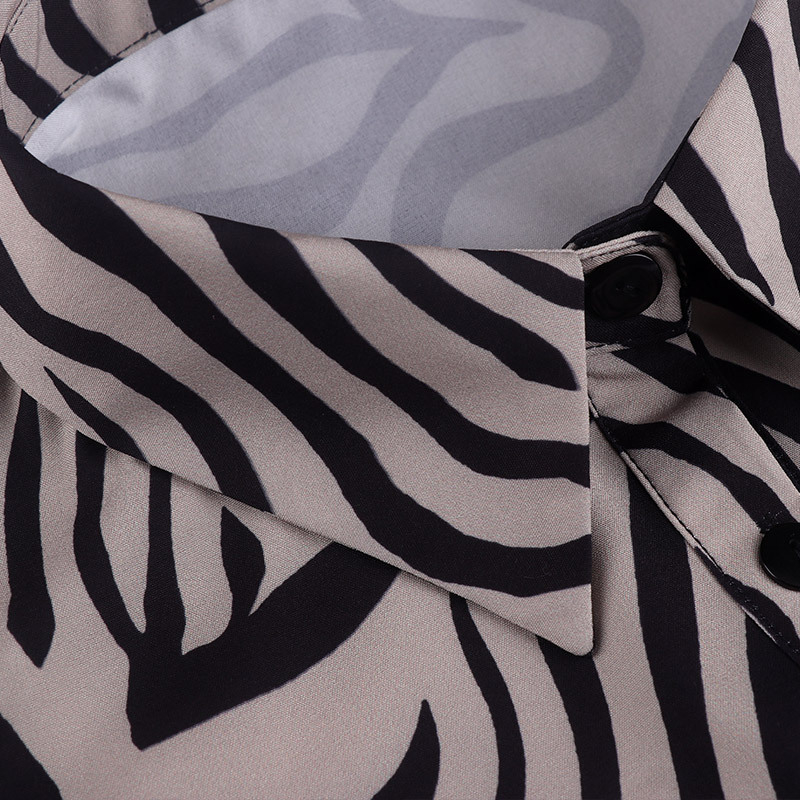 Фабрично нова есенно-зимна риза с фалшива яка, модерен принт, универсална яка на риза, пуловер, топла декоративна яка