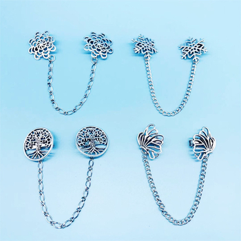 Amazon 4 части ретро пуловер шал верига клипс жилетка риза клипс яка верига клипс рокля фиксирана брошка