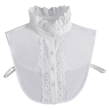 Красива фалшива яка с венчелистчета за секунди, игрива и сладка бяла памучна риза, фалшива яка, трансграничен производител на едро