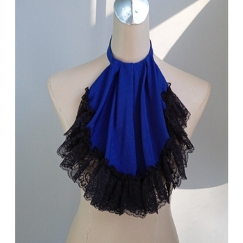 Tarpvalstybinė „Amazon“ prancūziško retro stiliaus nėriniuota netikra apykaklė sceniniam pasirodymui su nuimamu kaklo apykakle moterims, užsienio prekyba ir didmeninė prekyba