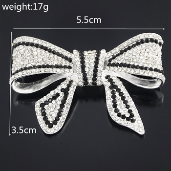 Танг Циен, брошка с диамантена панделка от черно-бяла сплав, облекло, универсална яка, копринен шал, катарама