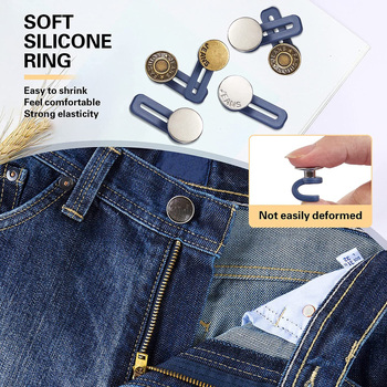 12 бр. закопчаващи се с артефакт за талия, без нокти, подвижни дънки, универсално удължаване на катарамата, катарама за дънкови панталони, подвижна катарама