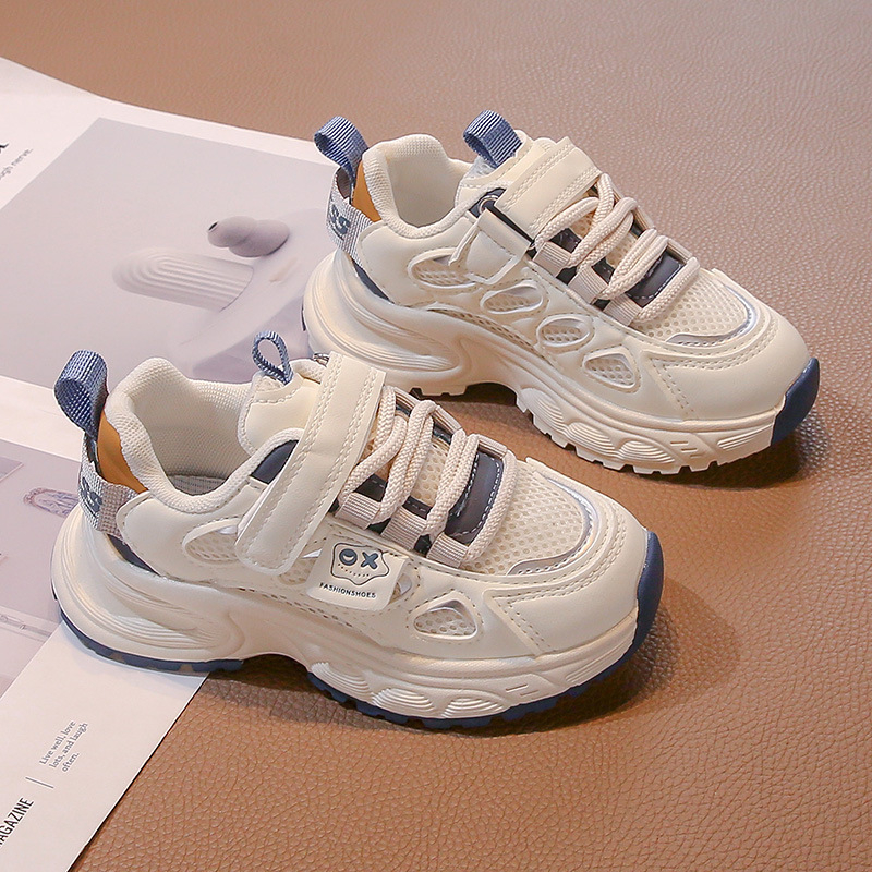 Момчешки обувки 2024 Лято Нови детски мрежести дишащи маратонки за средни и големи деца момичета Модни ежедневни обувки Torre