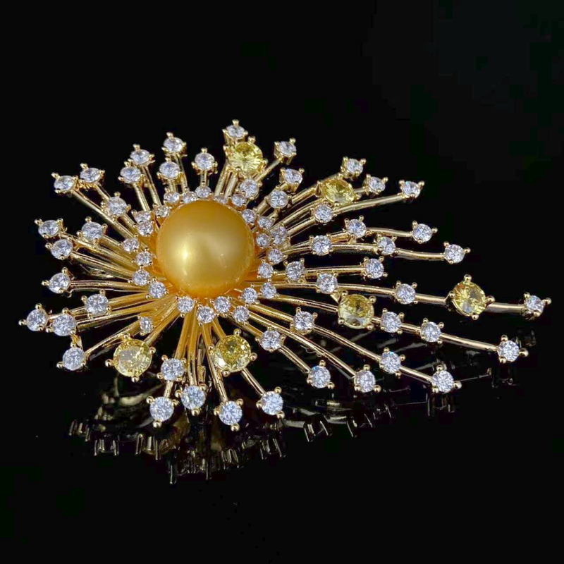 Висококачествена циркониева фойерверкова брошка ниша изящна луксозна игла 2023 нов костюм пуловер палто декорация