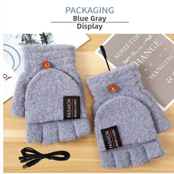 USB šildymo pirštinės „Amazon“ žiemos lauko vidaus šildomos biuro elektrinės šildymo reguliuojamos temperatūros elektrinės šildymo pirštinės