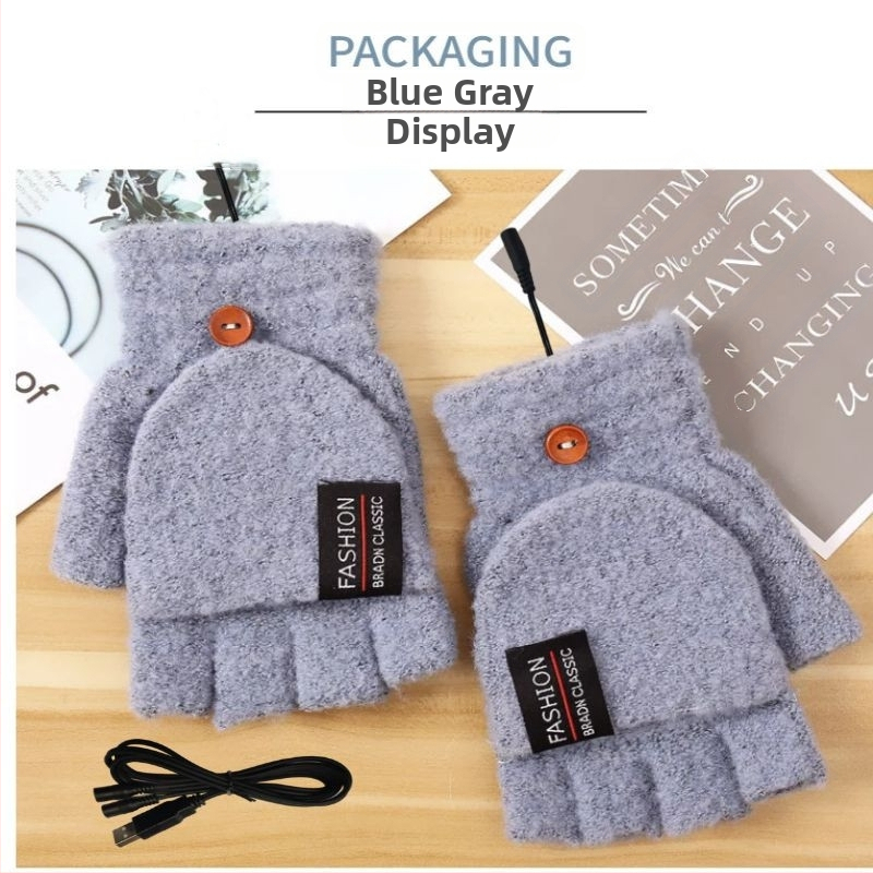 USB отоплителни ръкавици Amazon зимни външни и вътрешни топли офис електрически отоплителни ръкавици с регулируема температура