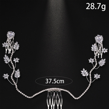 Европейска и американска модна елегантна булчинска лента за коса, чупеща артефакт, невидима коса за глава, висококачествени аксесоари за коса с кристали