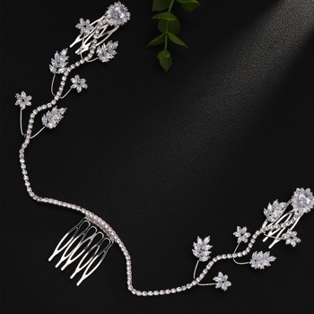 Европейска и американска модна елегантна булчинска лента за коса, чупеща артефакт, невидима коса за глава, висококачествени аксесоари за коса с кристали