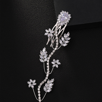 Европейска и американска модна елегантна булчинска лента за коса, чупеща артефакт, невидима коса за глава, висококачествени аксесоари за коса с кристали