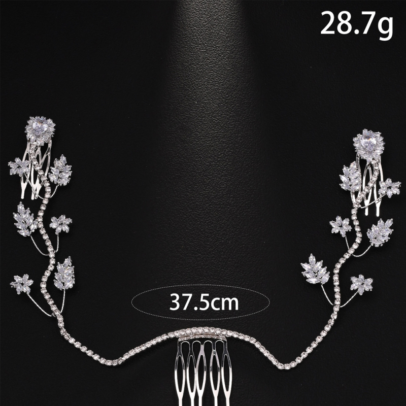 Европейска и американска модна елегантна булчинска лента за коса, чупеща артефакт, невидима коса за глава, висококачествени аксесоари за коса с кристали