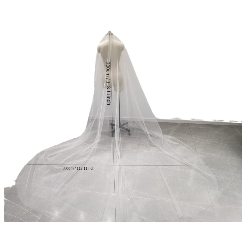 [Molia] 3 метра дълга и 3 метра широка дъгообразна булчинска лека прежда, обикновена прежда, фотографирана неотразяваща, висококачествена мека прежда