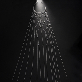 Трансгранична лента за глава с огън и пискюли, проста, с висок темперамент, принцеса, шапка с кристали, капка вода, булчински аксесоари за коса