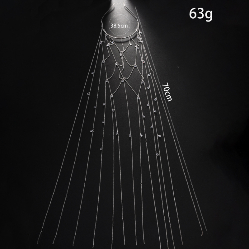 Трансгранична лента за глава с огън и пискюли, проста, с висок темперамент, принцеса, шапка с кристали, капка вода, булчински аксесоари за коса