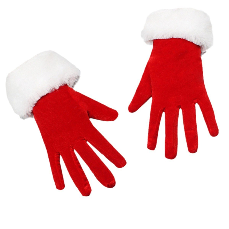 Kalėdų dienos trumpos auksinio aksomo pamušalo pirštinės burnai vakarėlio iškilmingo pasirodymo pirštinės baliaus kostiumo derančios pirštinės