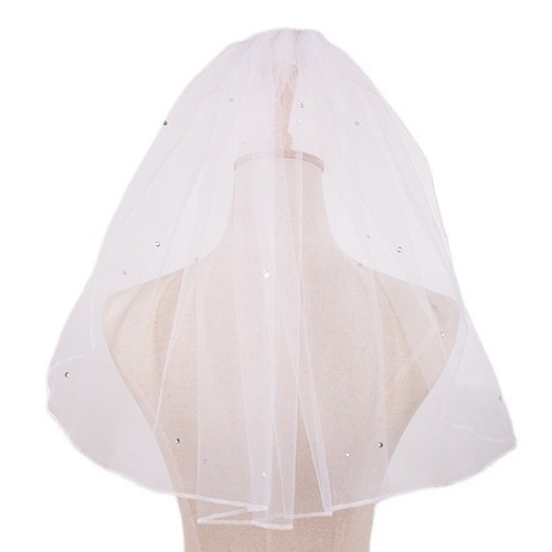 Външна търговия Нов булчински къс воал Сватбена прическа Перлен малък воал с гребен за коса Аксесоари за фотография