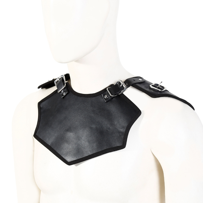 Suaugusiųjų seksuali SM porų flirtavimo surišimo komplektas su odiniu pečių dirželiu naktiniam klubui, seksualūs pasirodymai, vyriški drabužiai