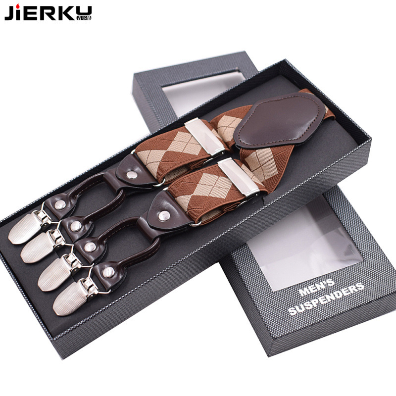 Tarpvalstybinis tiekimas. Vyrams skirta elastinė reguliuojamo dydžio suaugusiųjų petnešų juosta su 6 segtukais. Elastinė reguliuojamo žakardo languota petnešų segtukas.