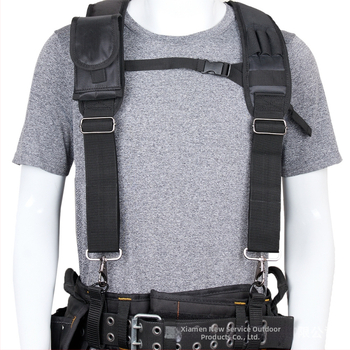 [Tiesioginis tiekimas per sieną] X tipo daugiafunkcis įrankių dirželis, medienos apdirbimo, santechnikos įrankių krepšių rinkinys su atitinkančiu juodu dirželiu