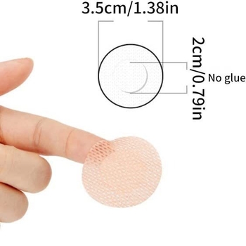 Vyrams skirti krūtų lopo ritinėliai, 50/100 porų, rinkinys, odos spalvos, lipnūs, nematomi, tinkami sportui, apsaugantys nuo išsipūtimo