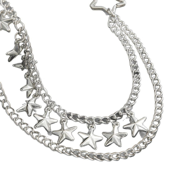 Αξεσουάρ για Ευρωπαϊκά και Αμερικανικά Διασυνοριακά Αξεσουάρ Halloween Πεντάκτινο Αστέρι Μοντέρνα Αλυσίδα Παντελονιού Διακόσμηση Χιπ-Χοπ Ευέλικτη Αλυσίδα Παντελονιού για Γυναικεία Λεπτή Μέση