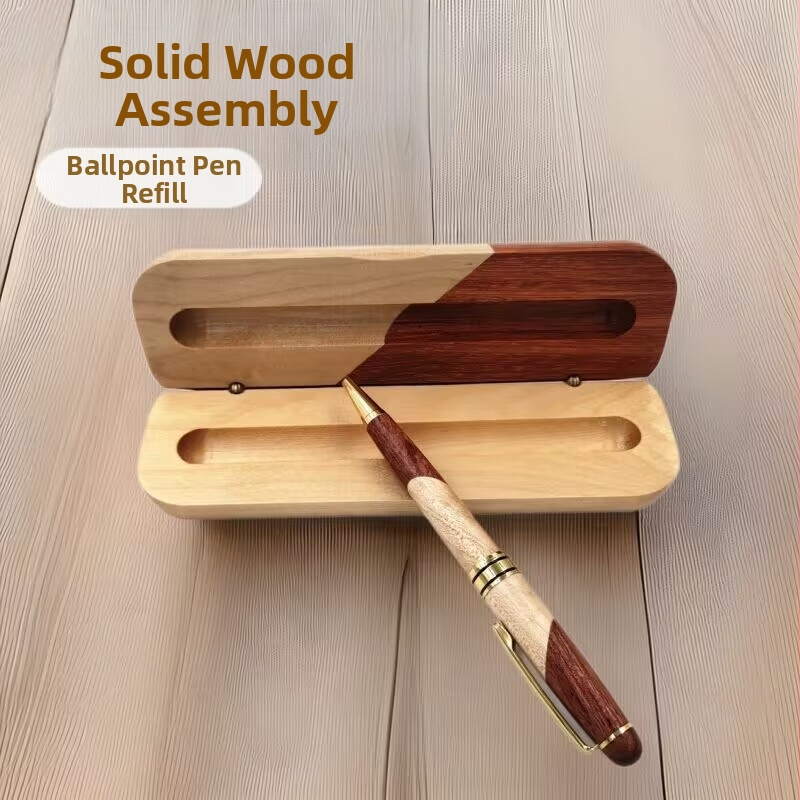 Veleprodaja gotovih zaliha, vrhunski pokloni od punog drva za učitelje i kolege iz razreda, korporativni pokloni za pratnju s gravurom i setovi kemijskih olovaka od drveta