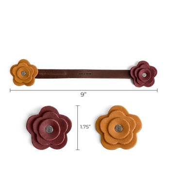 Retro odinis dvisluoksnis gėlių maišelis, raktų pakabukas, personalizuotas gėlių maišelio pakabukas, kūrybingi maišelių aksesuarai, didmeninė prekyba