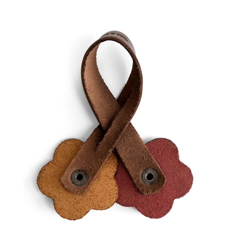 Retro odinis dvisluoksnis gėlių maišelis, raktų pakabukas, personalizuotas gėlių maišelio pakabukas, kūrybingi maišelių aksesuarai, didmeninė prekyba