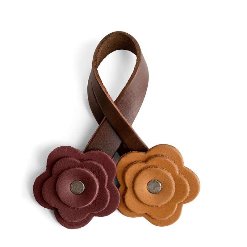 Retro odinis dvisluoksnis gėlių maišelis, raktų pakabukas, personalizuotas gėlių maišelio pakabukas, kūrybingi maišelių aksesuarai, didmeninė prekyba