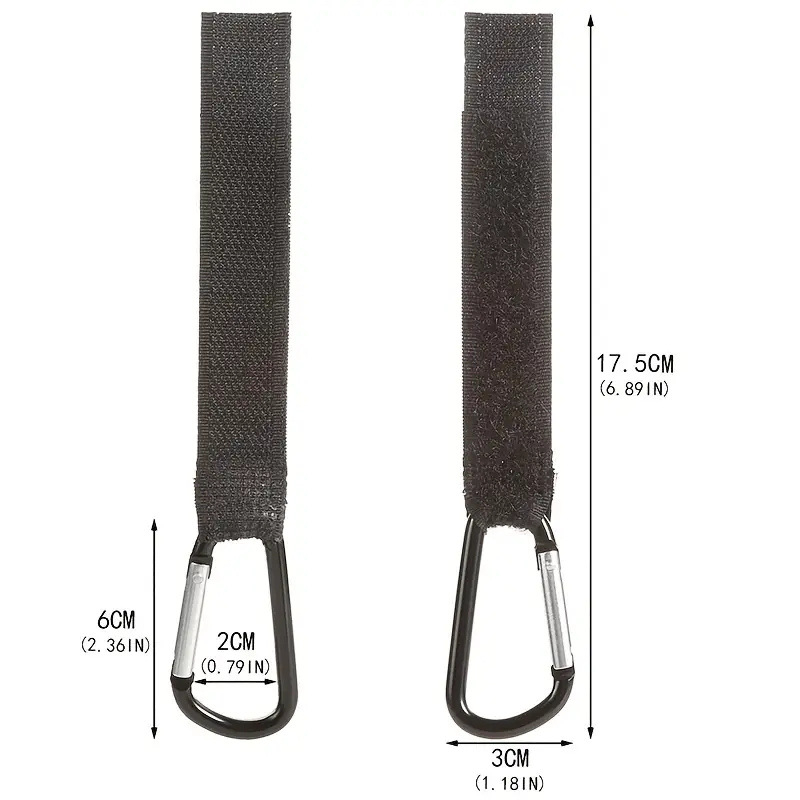 Cârlig carabină pentru cărucior pentru bebeluși, cârlig Velcro din aliaj de aluminiu, rezistent la uzură, antiderapant, accesorii universale pentru cărucior