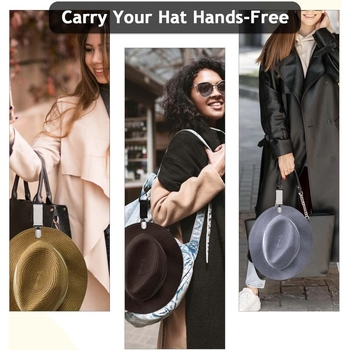 Clemă cu cataramă cu panglică transfrontalieră, clemă puternică pentru pălărie, depozitare hands-free, agățat, cataramă, clemă pentru pălărie