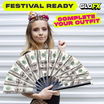 Μεγάλος ανεμιστήρας χαρτιού κατασκευασμένος από ύφασμα Amazon Dollar 190D Oxford 13 ιντσών με δυνατότητα προσαρμογής, πτυσσόμενος ανεμιστήρας Kung Fu Dance Party