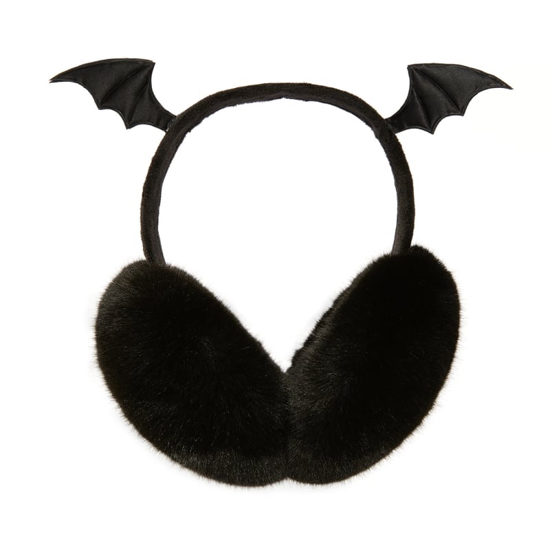 Căști de protecție pentru urechi Deviruchi în formă de liliac, gotice, pliabile, stil întunecat, personalitate de Halloween