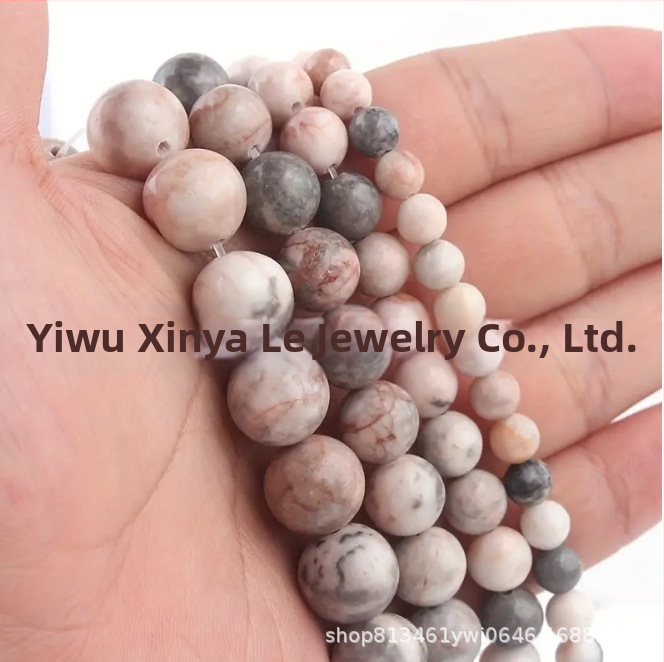 Priamy predaj z továrne, prírodný kameň, prášok, zebra okrúhle korálky, korálky, DIY šperky, doplnky, korálky, polotovary, veľkoobchod