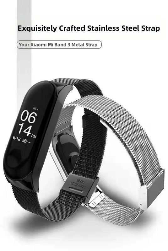 Priamy predaj z továrne pre náramok z prosa 5 metrov, 6 kovových remienkov, náramok z nehrdzavejúcej ocele, milánsky remienok